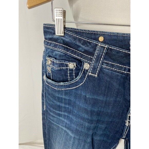 Miss Me Signature Blue Bootcut 5 Pocket Denim Size 28 X 34 - Picture 4 of 9